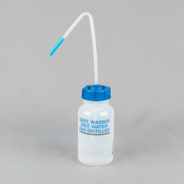 Wide Neck Plastic Printed Wash Bottle Series 303 LDPE Printed 'Distilled Water'