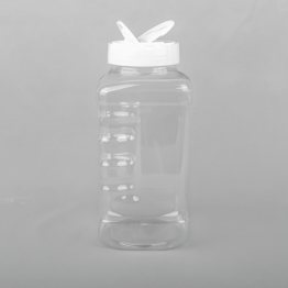 Square PET Bottle Compatible with Flapper Cap