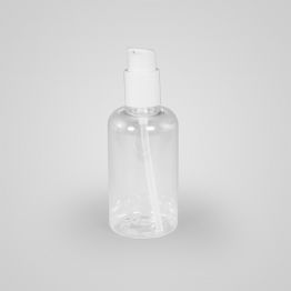 125 ml Round Hand Sanitiser PET Bottle complete with 20mm White Pump