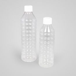 Round Clear White Spirit Bottle