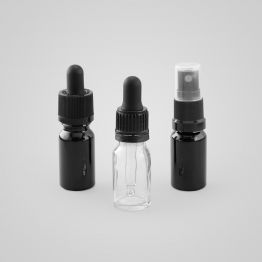 10ml Round Glass Dropper Bottle with Pipette/Spray