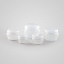 Opaque Screwtop Jar - Polypropylene with Opaque Cap - Mushroom 