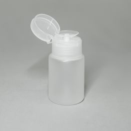 100ml Round Natural PP Nail Pump Bottle with 33mm Wadded Pump