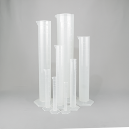 Plastic Graduated Measuring Cylinder PP - Raised Scale