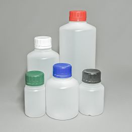 Round Natural HDPE Wide Neck Squat Bottle