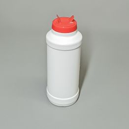 600ml Round White Bottle 