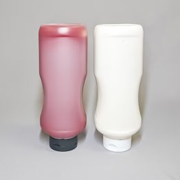1 Litre Curved HDPE Sauce Bottle