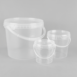 Round Transparent Buckets/Pails