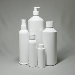 Plastic WHITE PET Boston Bottles (Tall)